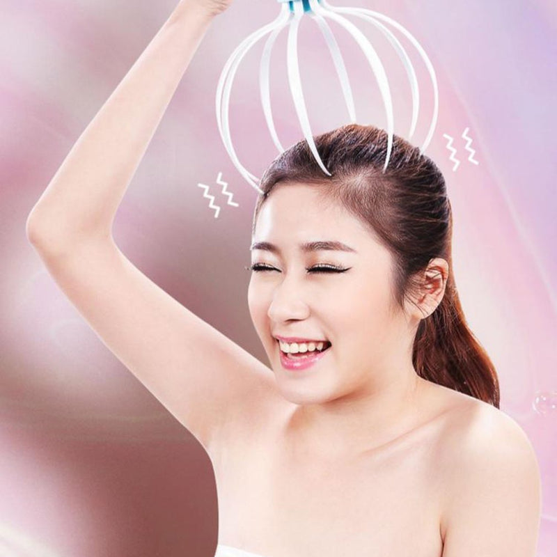 Electric vibrating head scalp massager